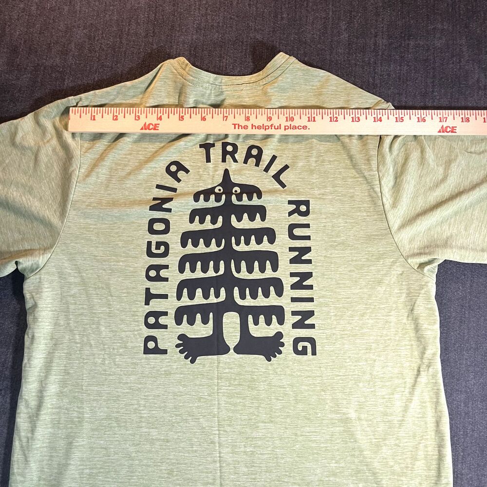 Patagonia Men's Capilene Cool Daily Green Shirt Trail Running Tree Trotter Sz XS - Picture 7 of 9